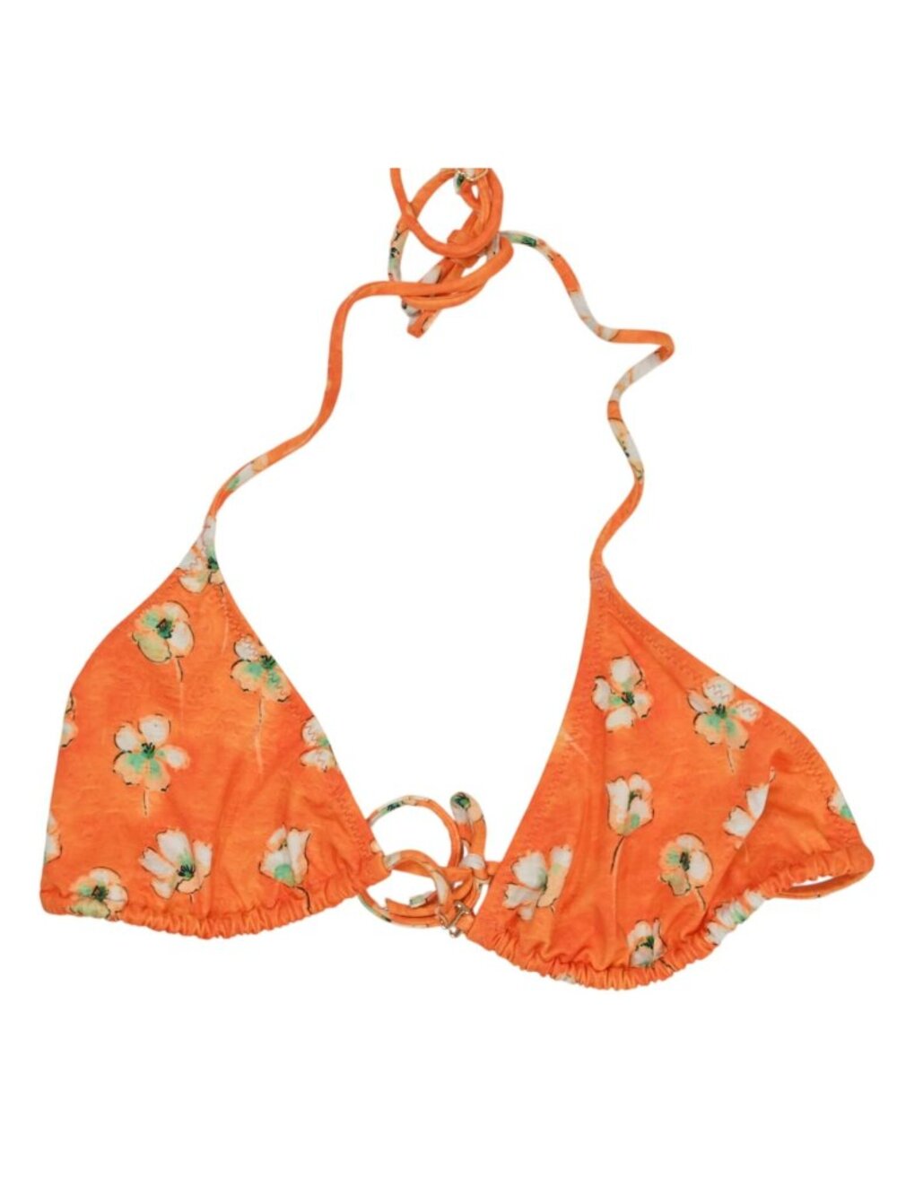 Heavy Manners Triangle Front Tie Bikini Top in Just Like Heaven